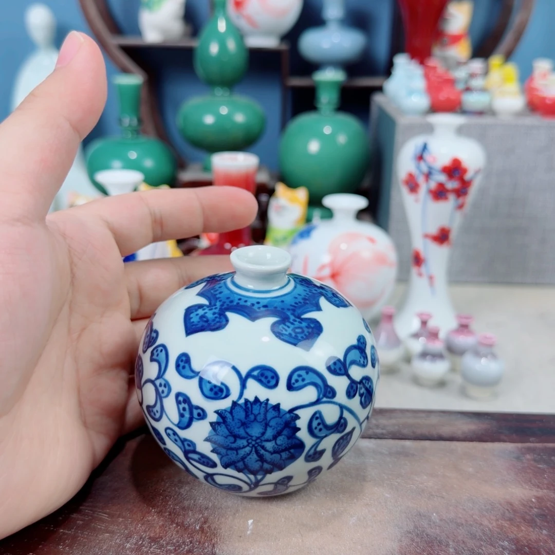 陶瓷手工小花器摆件