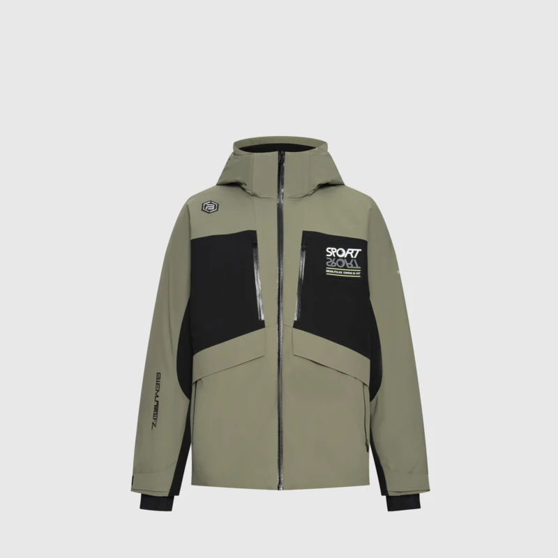 【法国进口羽绒】比音勒芬高尔夫秋冬新款时尚白鸭绒男士羽绒服