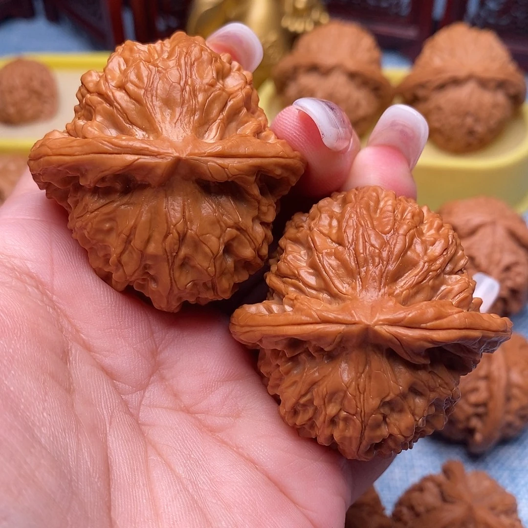 文玩核桃把件毕业金麒麟47尺全品