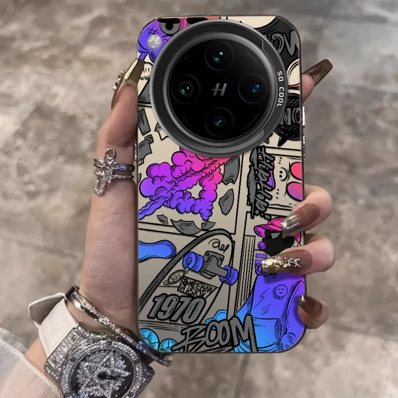 潮酷涂鸦适用OPPOFindX8ultra手机壳潮酷X8s+创意X8Pro防摔保护套