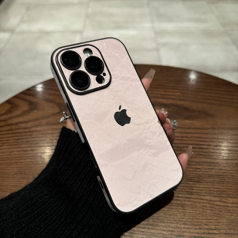 高级全包边雪山绒适用iPhone16Promax手机壳14苹果15pro秋冬13/12