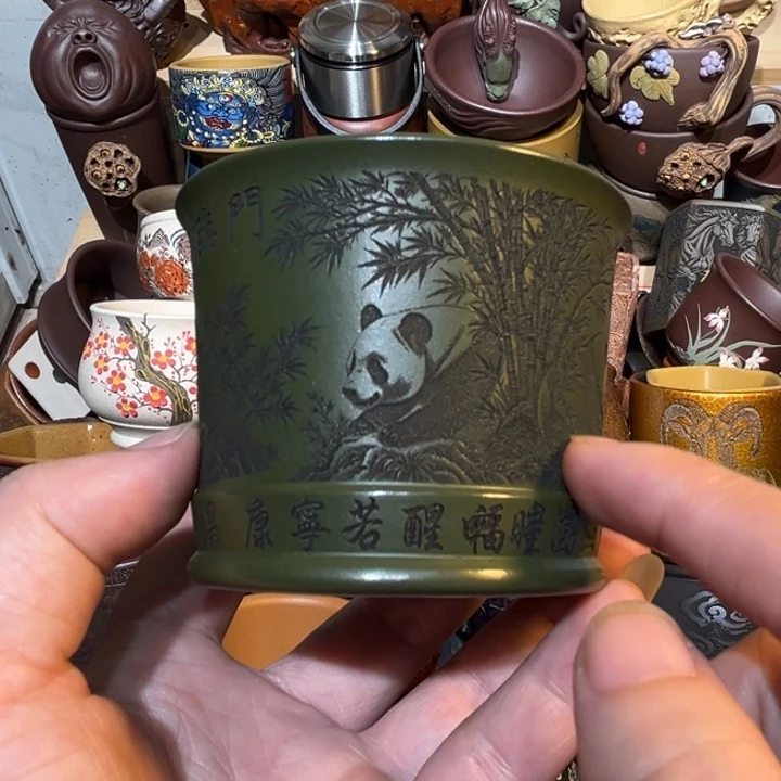 紫砂茶杯宜兴紫砂主人杯