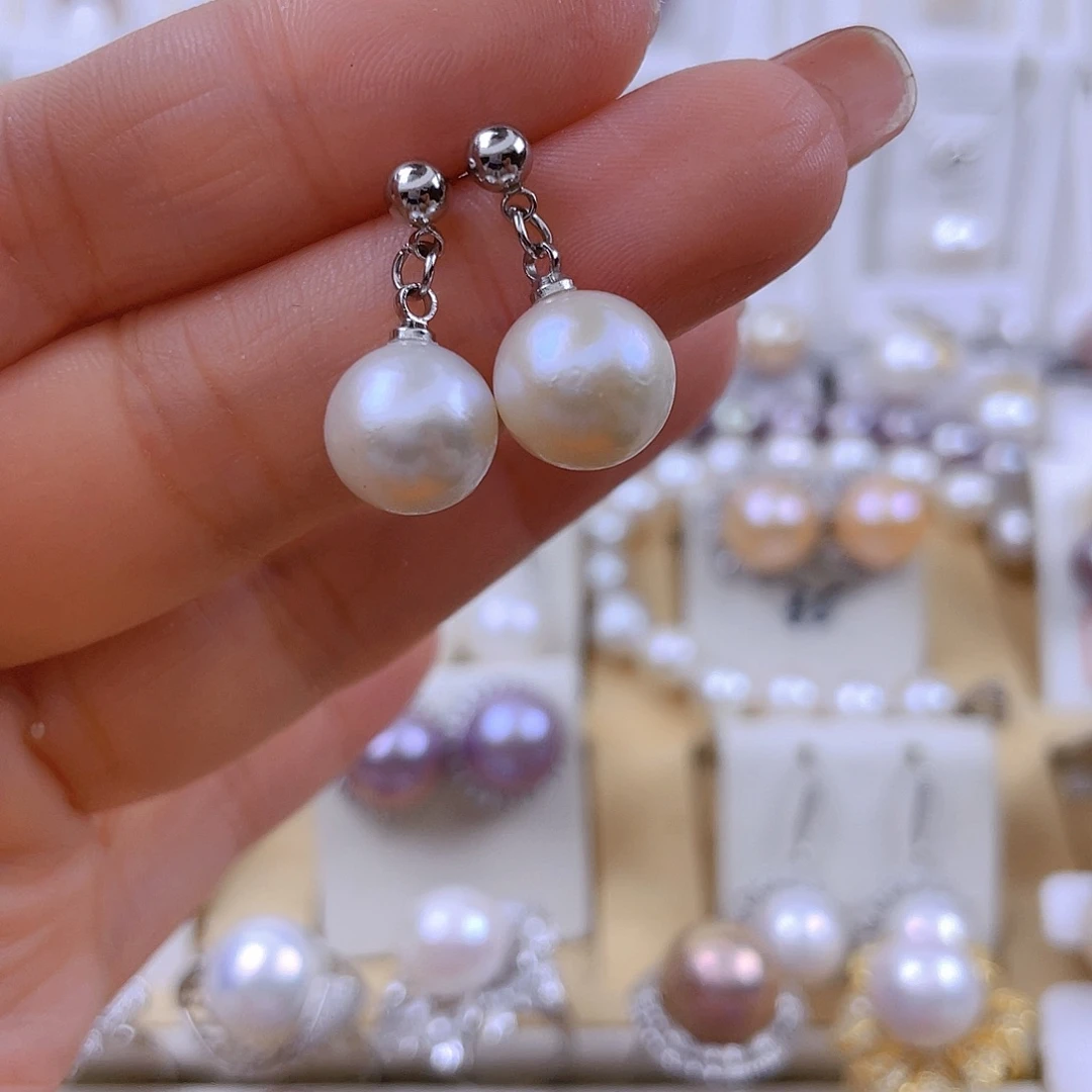 淡水珍珠耳饰未镶嵌