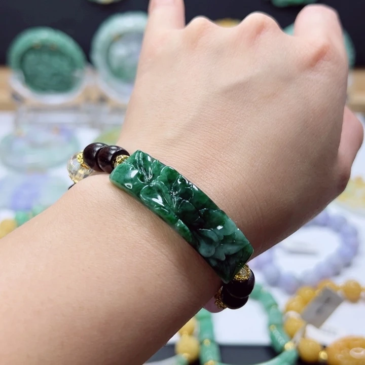 未镶嵌手链翡翠手牌