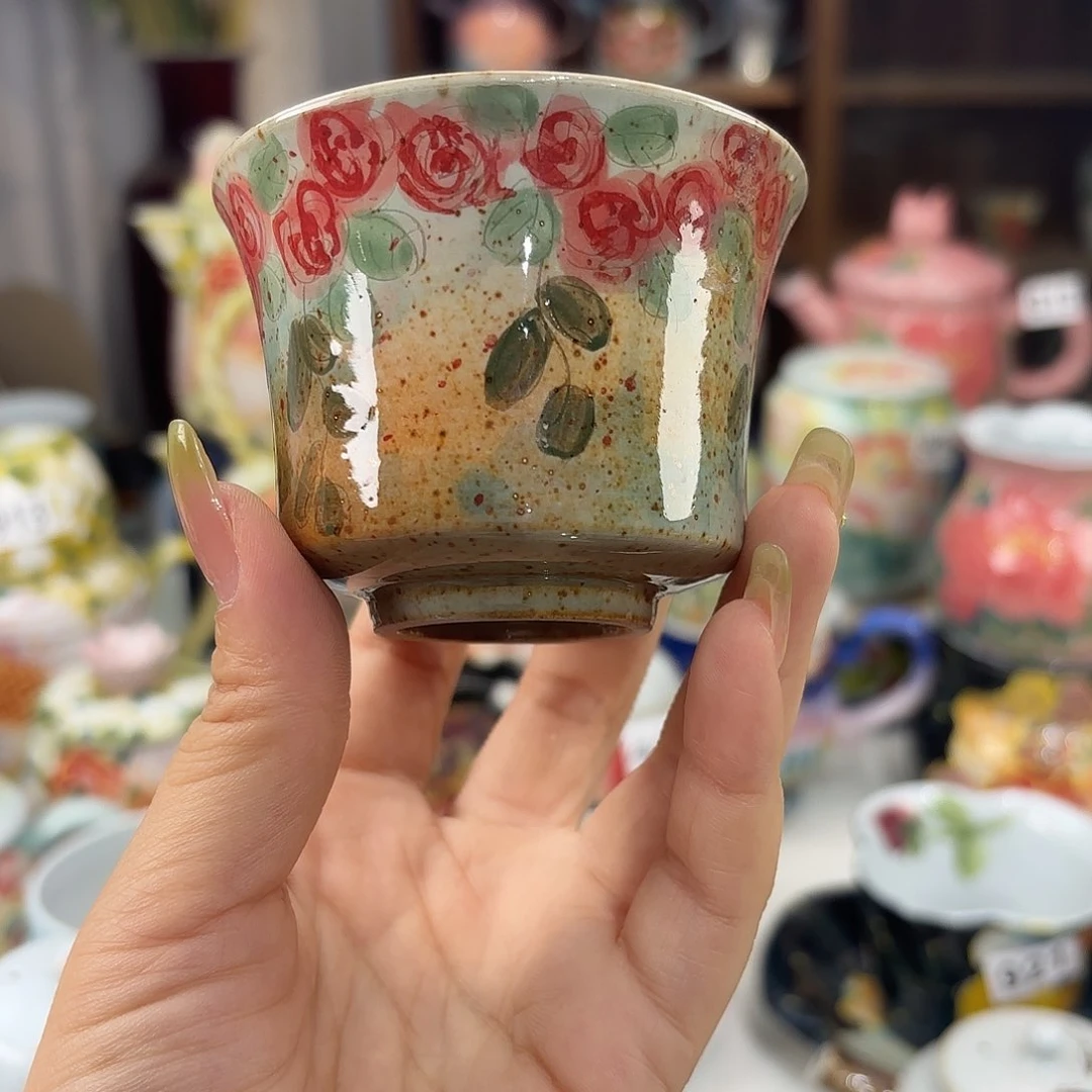 景德镇手绘高温釉下彩陶瓷茶具