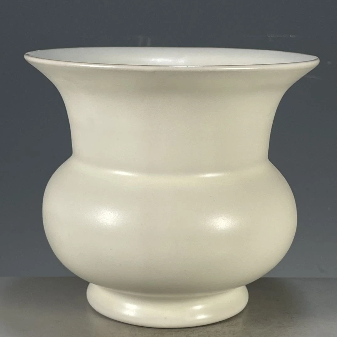 汝瓷月白釉花觚赏瓶景德镇陶瓷手工中式家居仿古装饰国风精品摆件