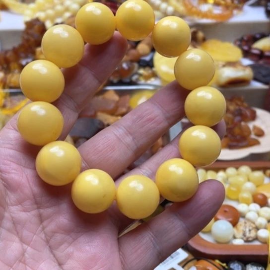 未镶嵌蜜蜡手串手串