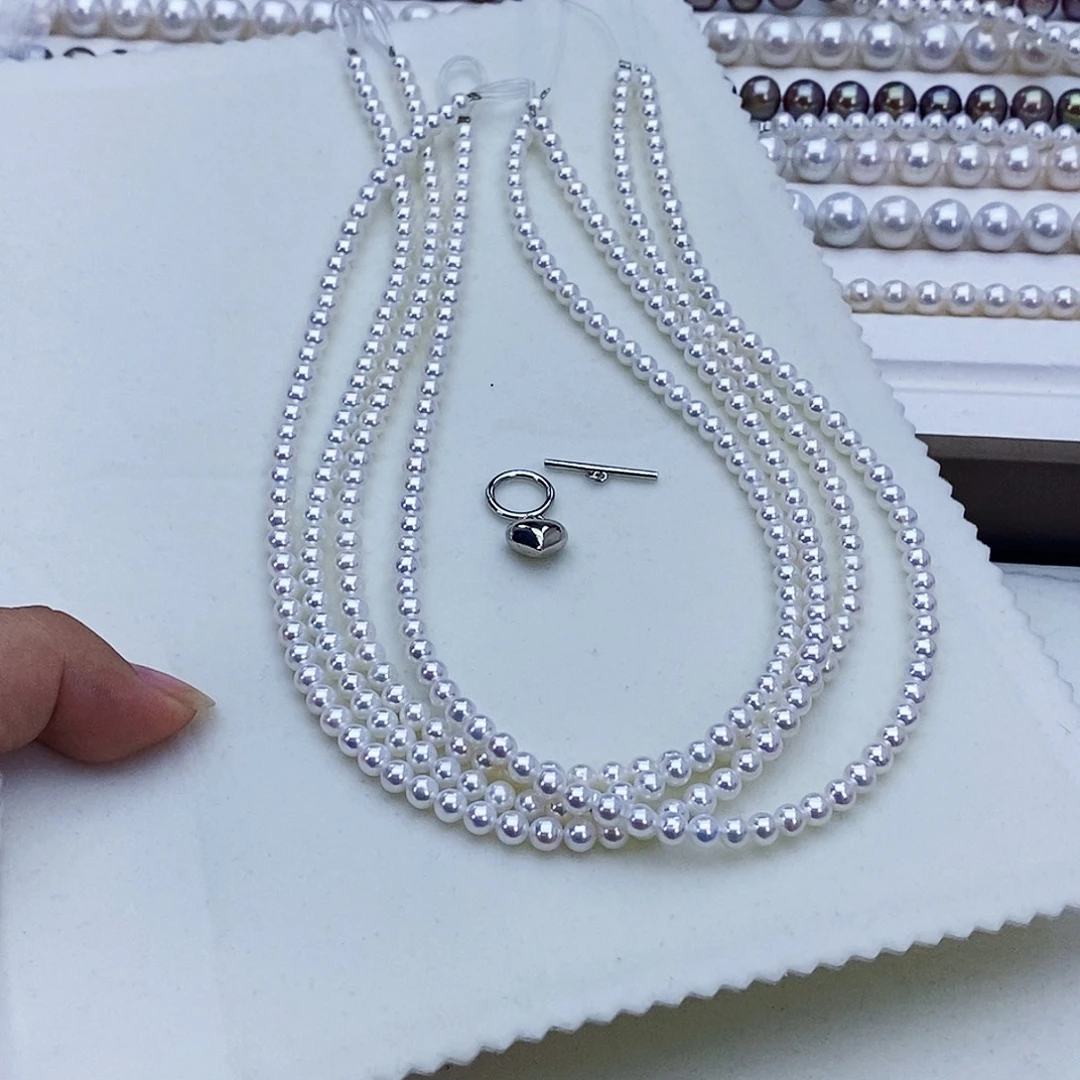 用***6项链淡水珍珠未镶嵌珍珠项链