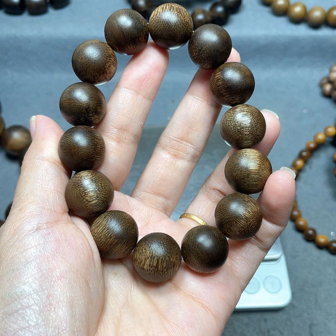 沉香手串芽庄白棋1.6