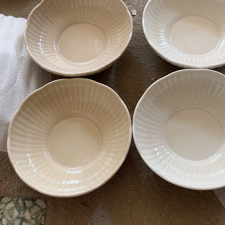 瓷片默认瑕疵商品2白2杏色