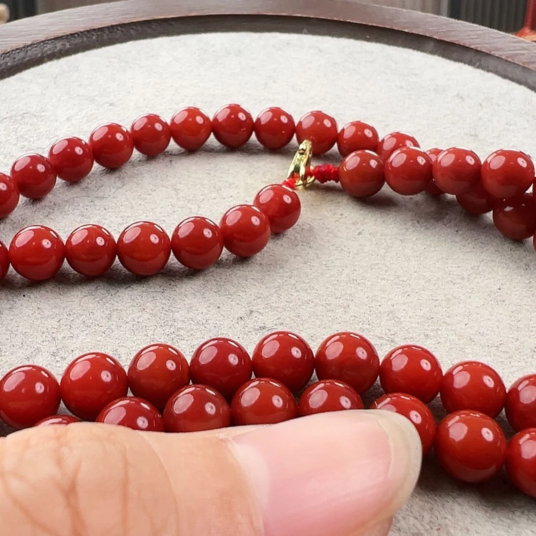 南红玛瑙颈链未镶嵌