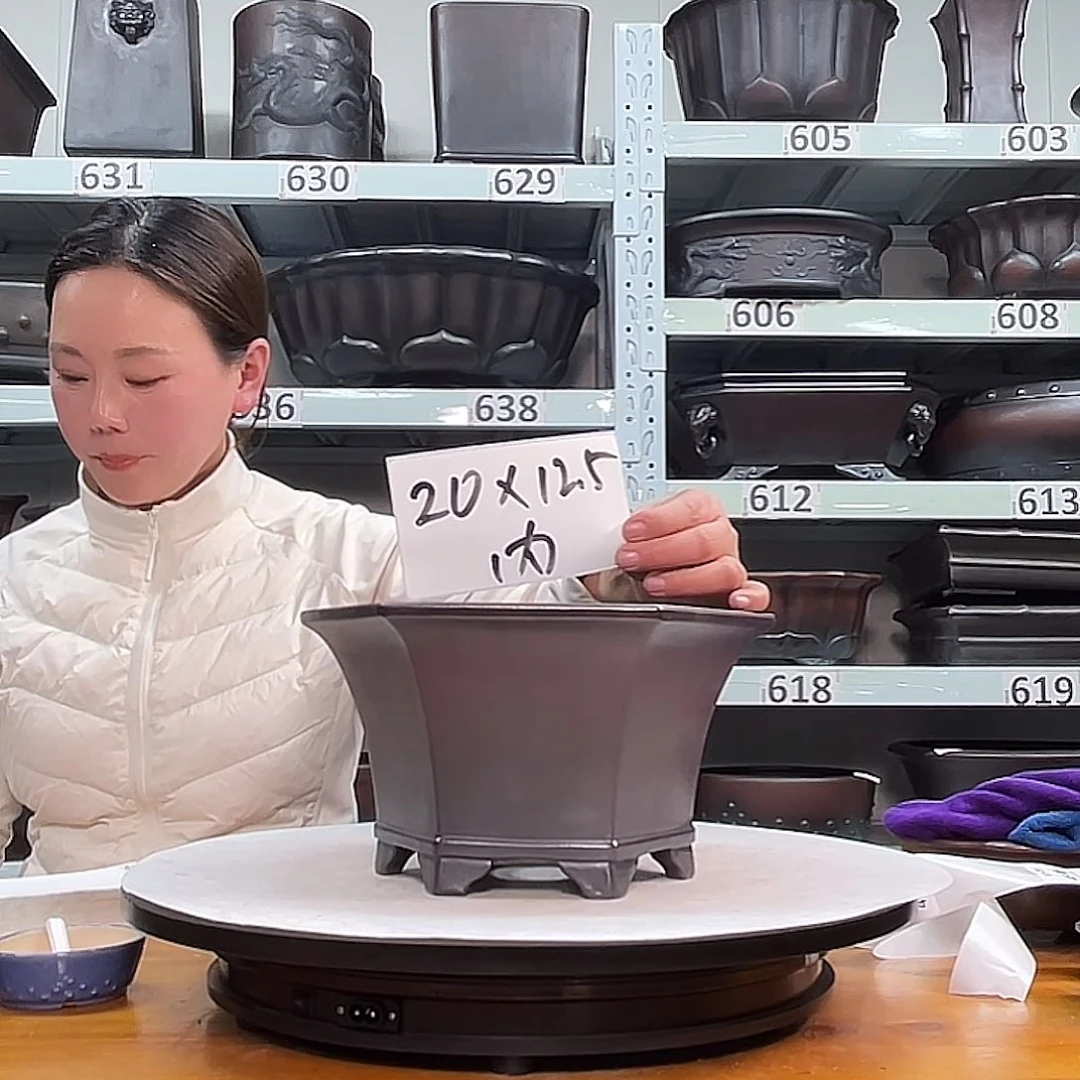 紫砂花盆宜兴紫砂45号