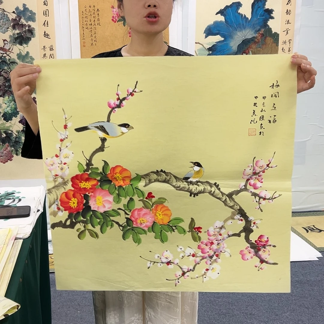 国画宣纸国画纯手绘作品