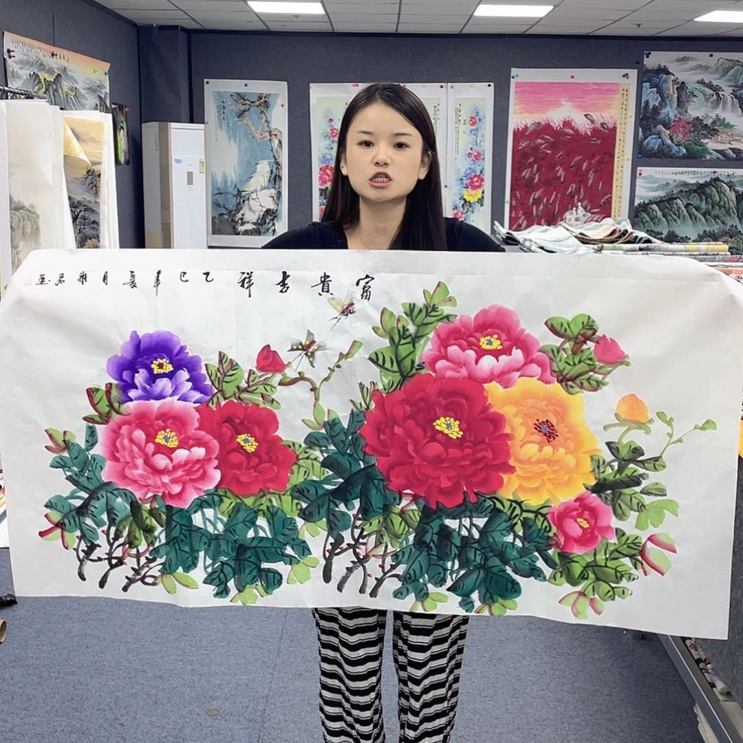 国画作品小姐姐放漏…