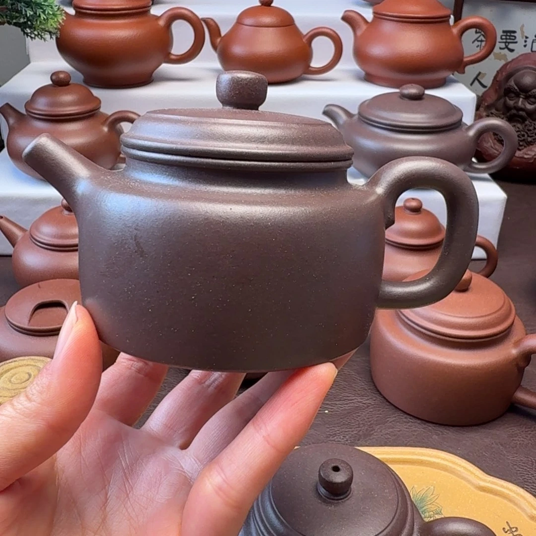 用***3茶壶紫砂特练紫泥  德中 200高温