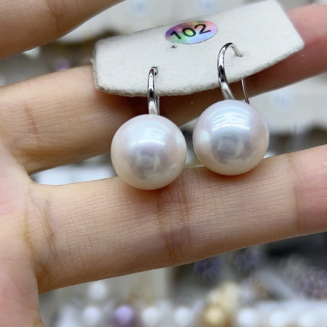 淡水珍珠银S925镶嵌颈饰姨*