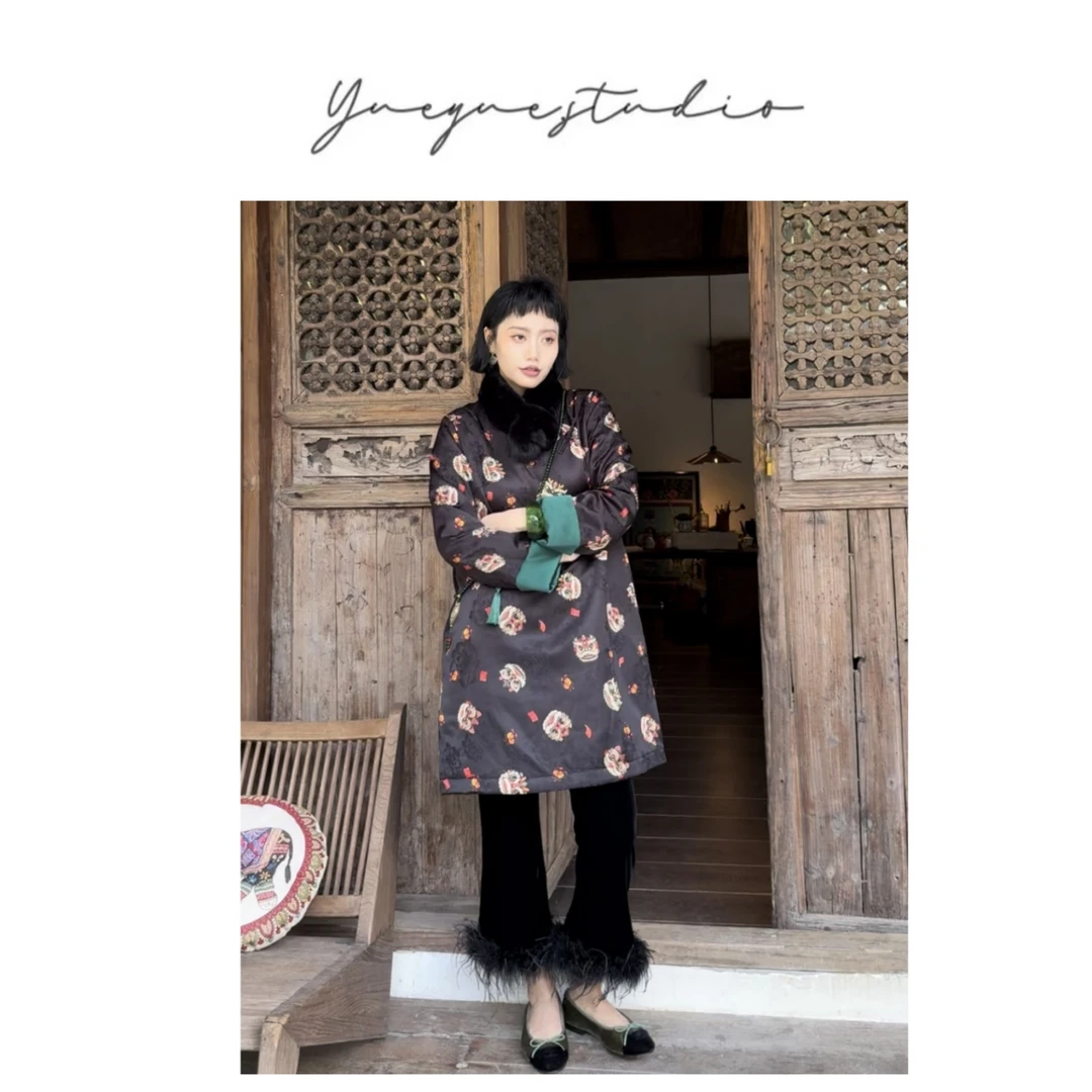 BAISHIQI【醒狮】NEW新中式设计师款加厚棉服A013