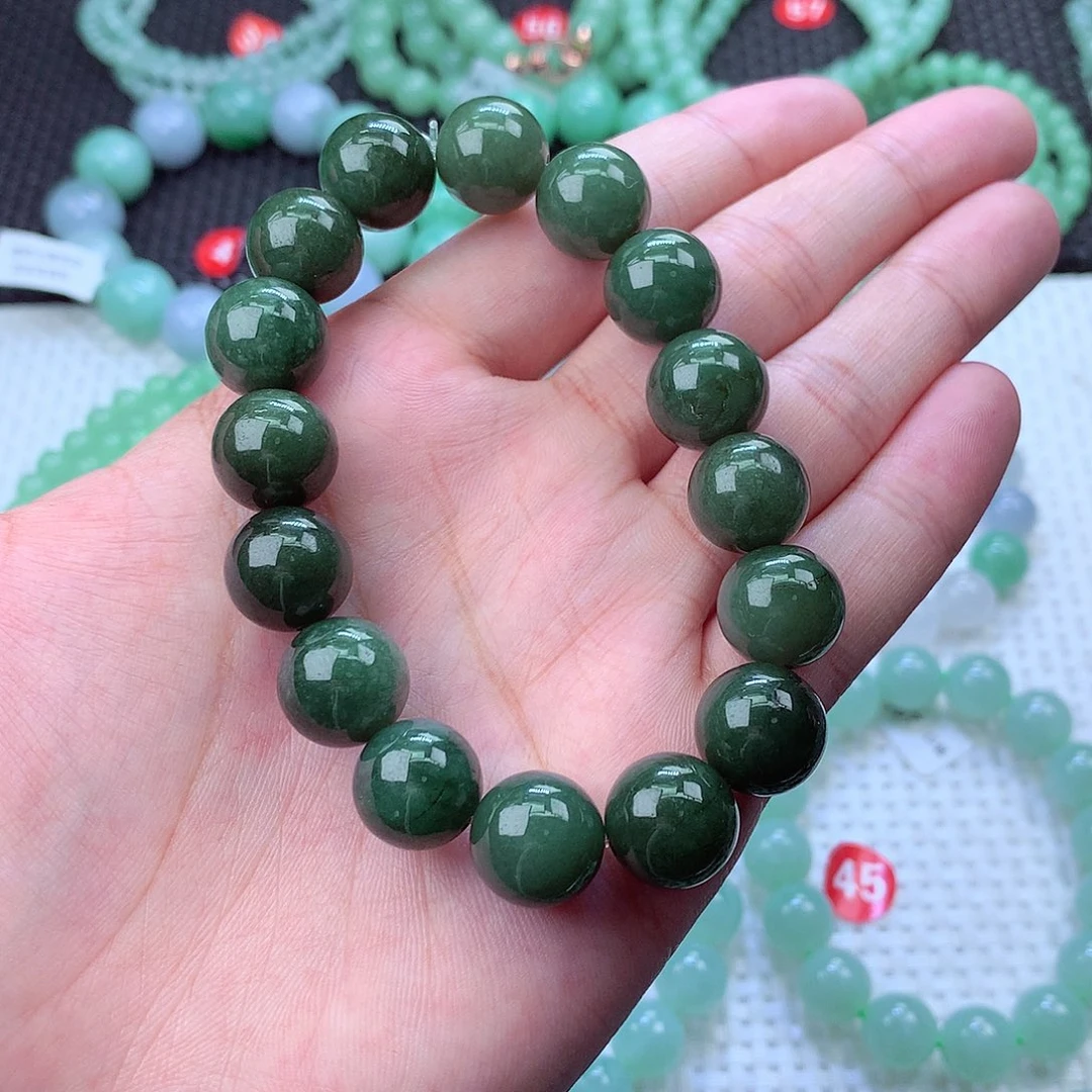 翡翠未镶嵌毛衣链