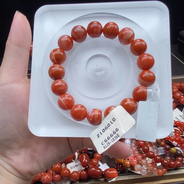 玛瑙/玉髓合金手链12m