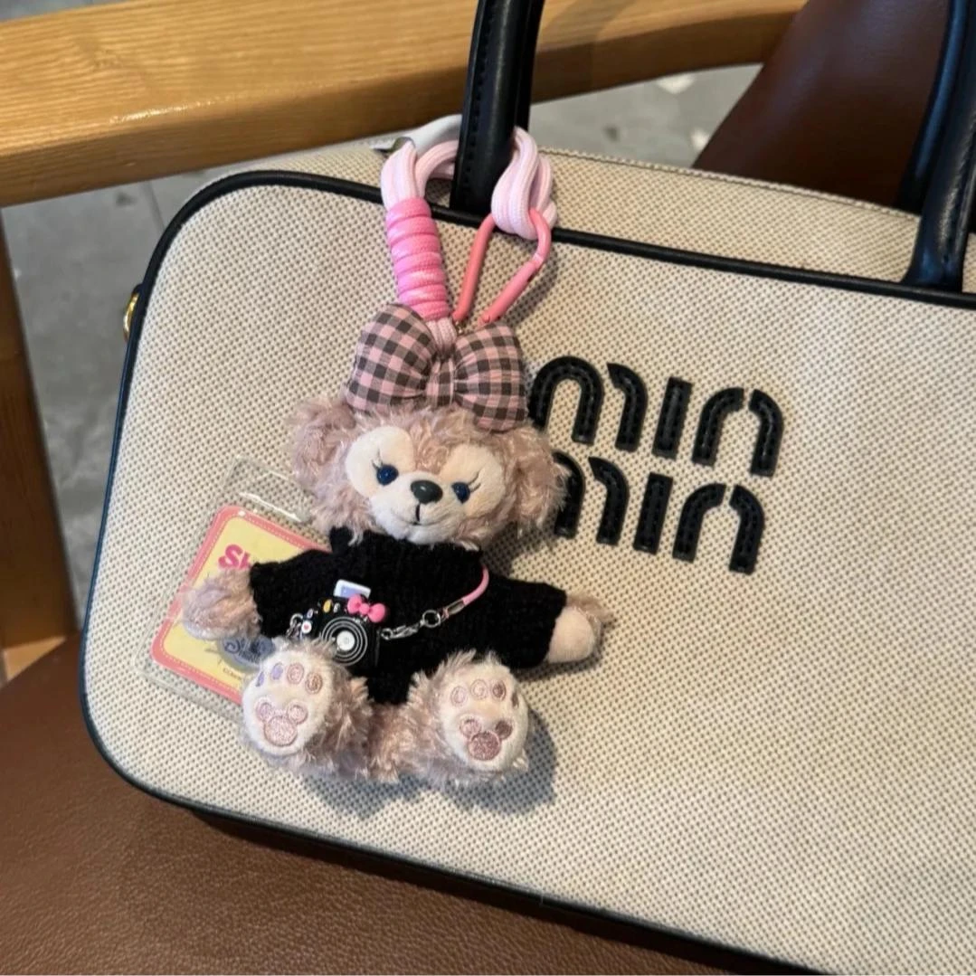 可爱雪莉玫挂件毛绒玩偶汽车钥匙扣公仔达菲熊