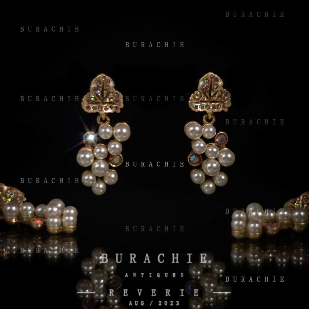 铜合金仿珍珠耳饰 【6187】周年珍藏英｜经典原标克拉款Crown