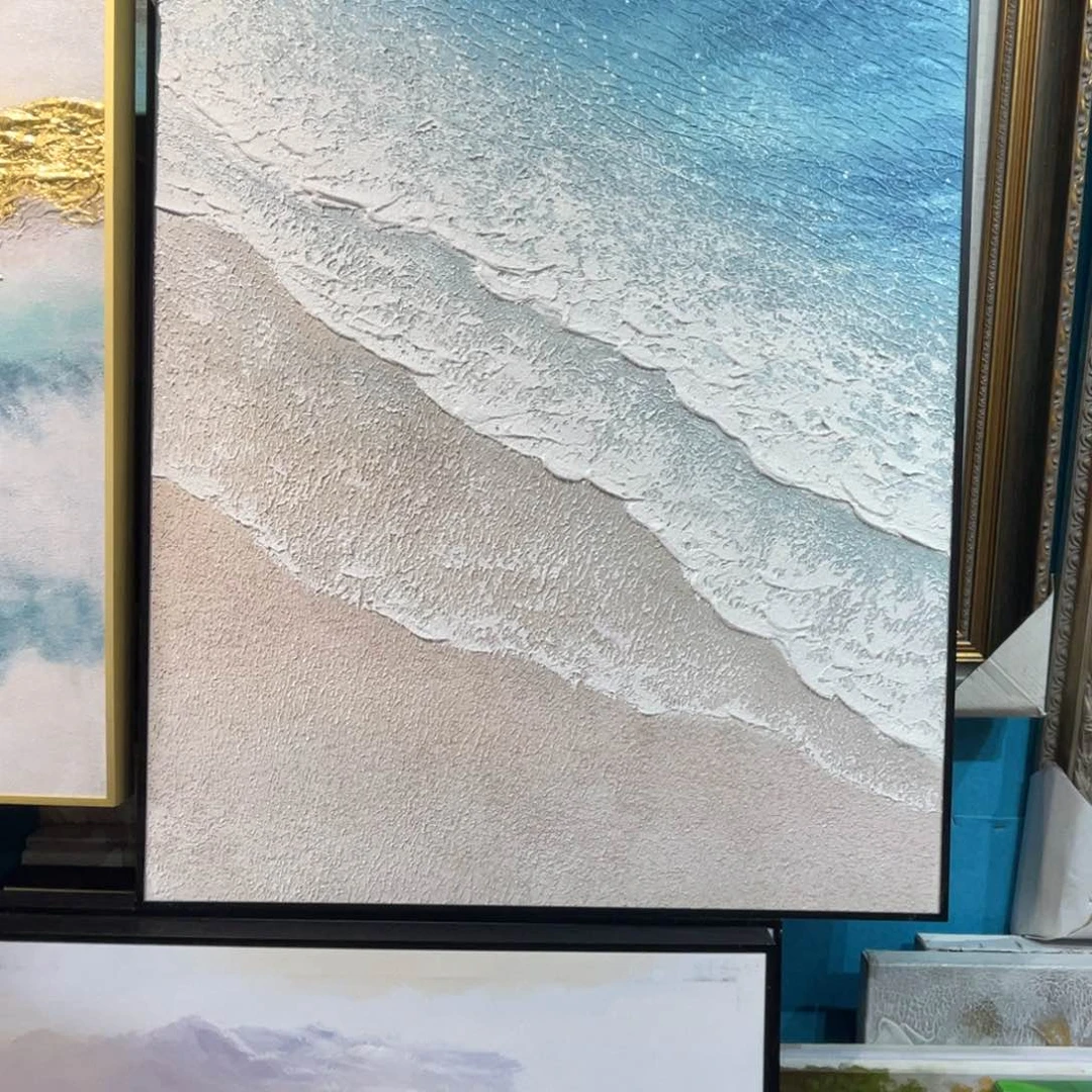 油画怡****?油画作品欣赏70.100带铝合金框