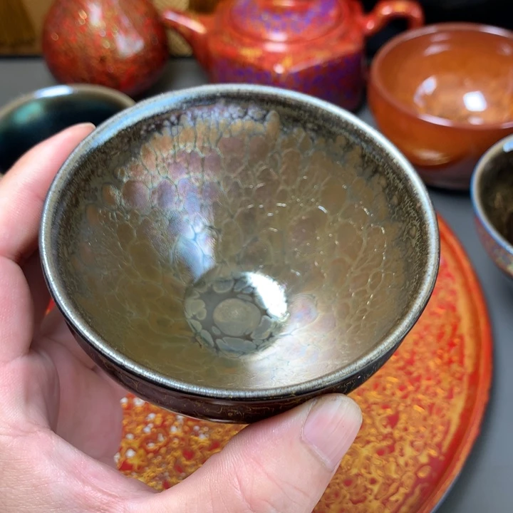 茶盏建盏大漆，全手工制作