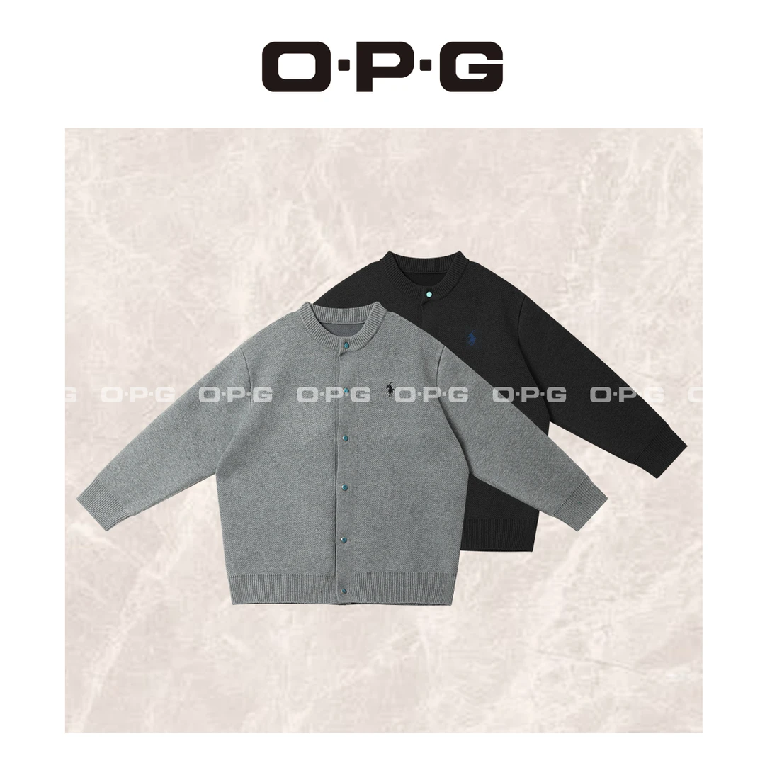 遥发服装【日系重磅刺绣针织外套】春季百搭潮流宽松开衫毛衣86311