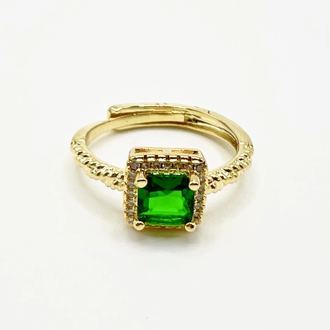 戒指【绿色】精工豪镶设计款戒指KY-0148