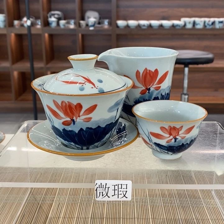 釉下老陶泥手工绘制