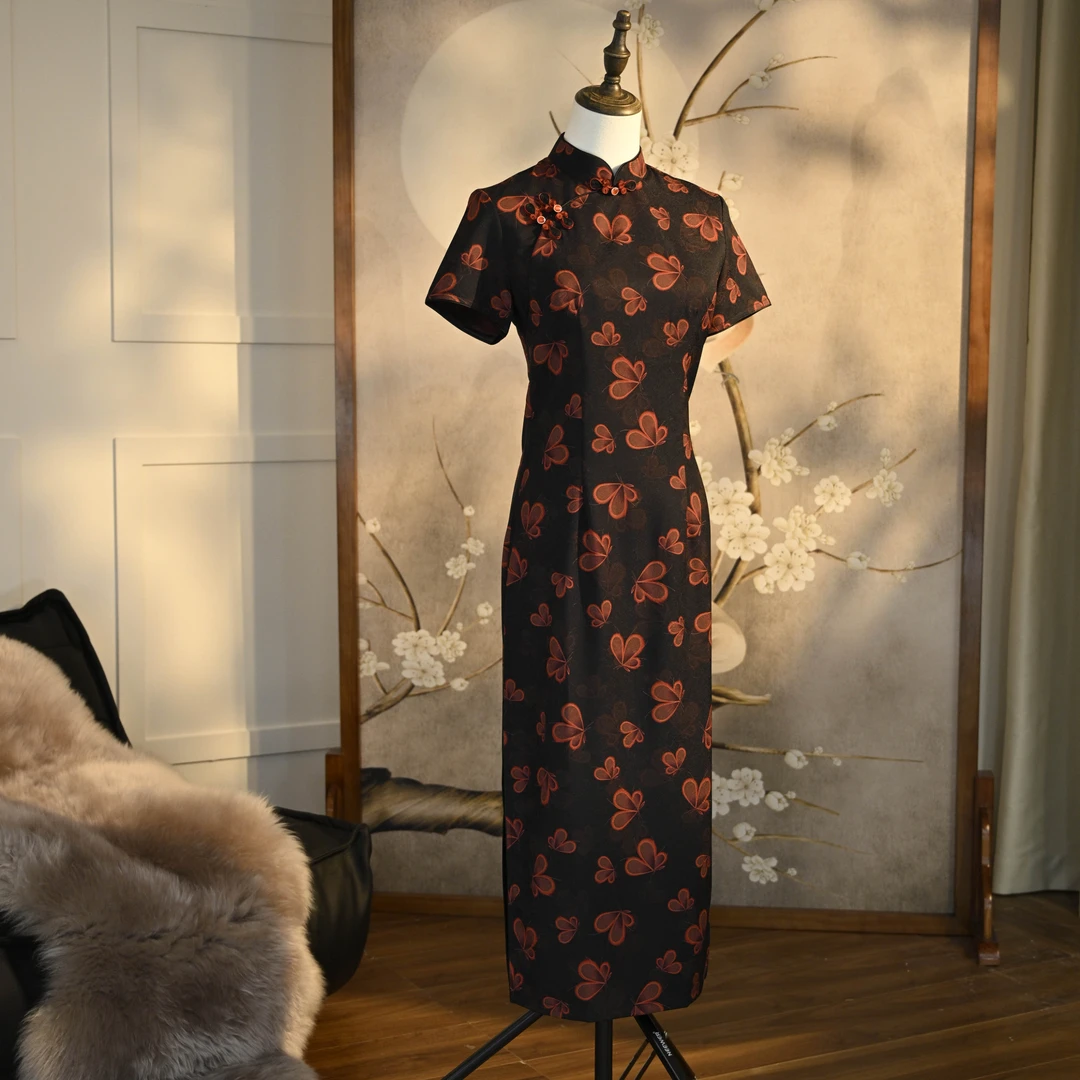 【梦令】2025复古文艺减龄修身显白日常款旗袍120CM