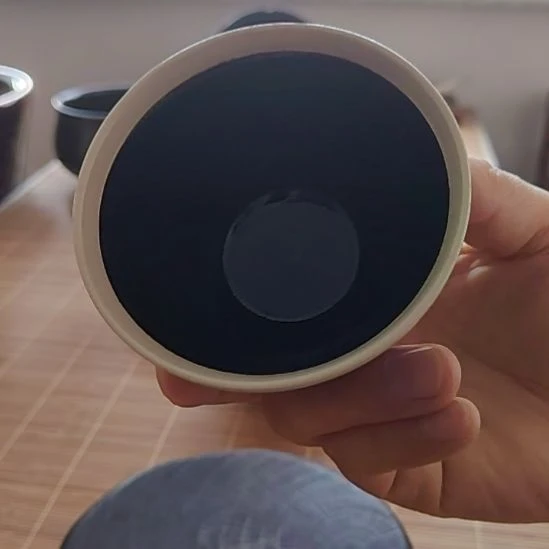 吉州窑柴烧器白覆轮盏