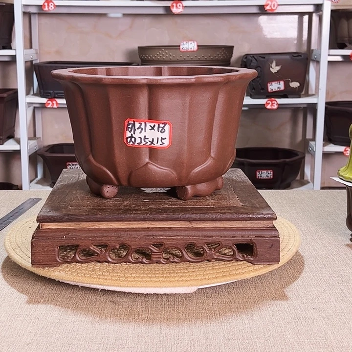 强***来紫砂花盆紫砂花盆