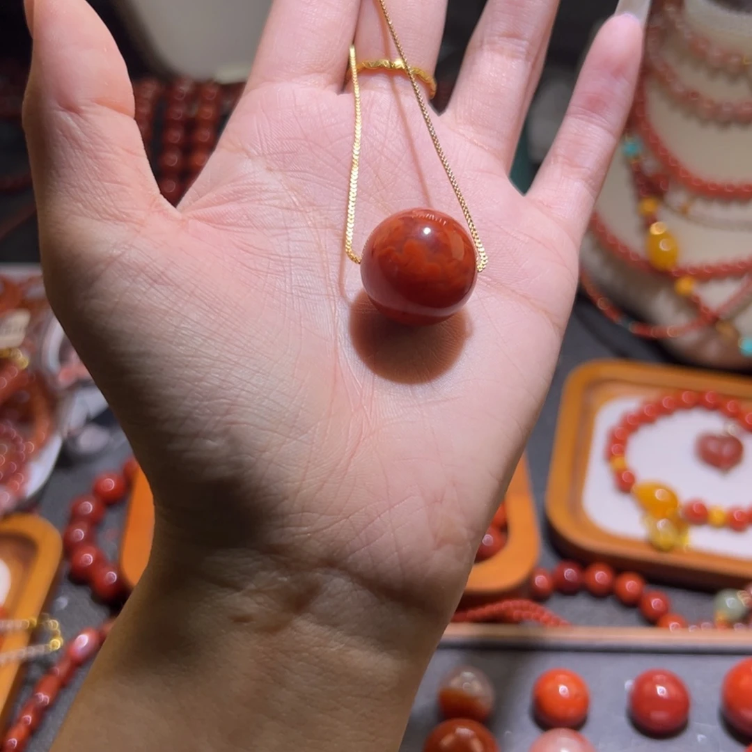 未镶嵌手串南红玛瑙19mm