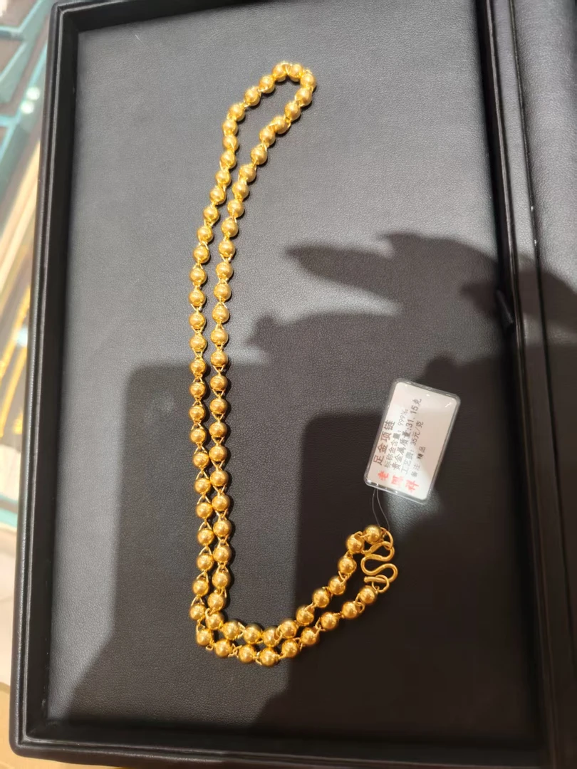 老凤祥足金999佛珠链
