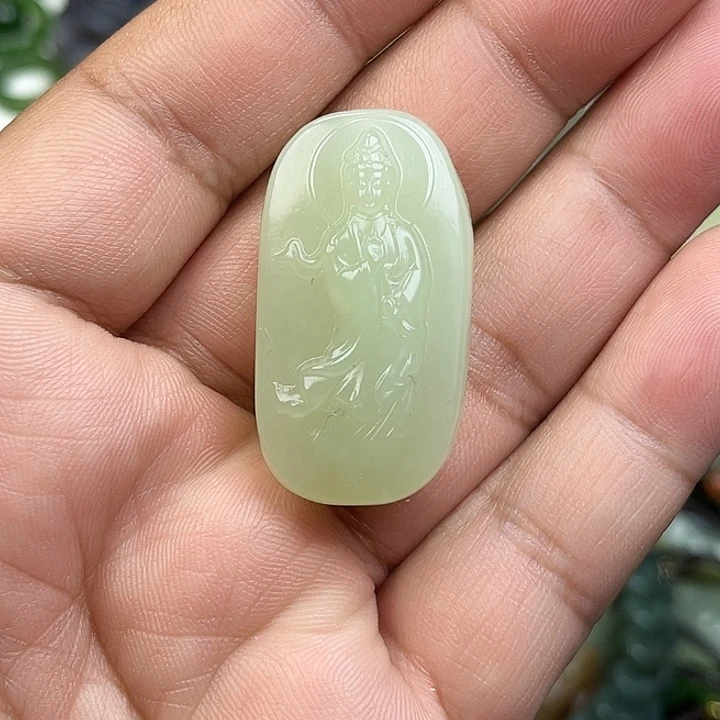 和田玉未镶嵌吊坠(不含链)