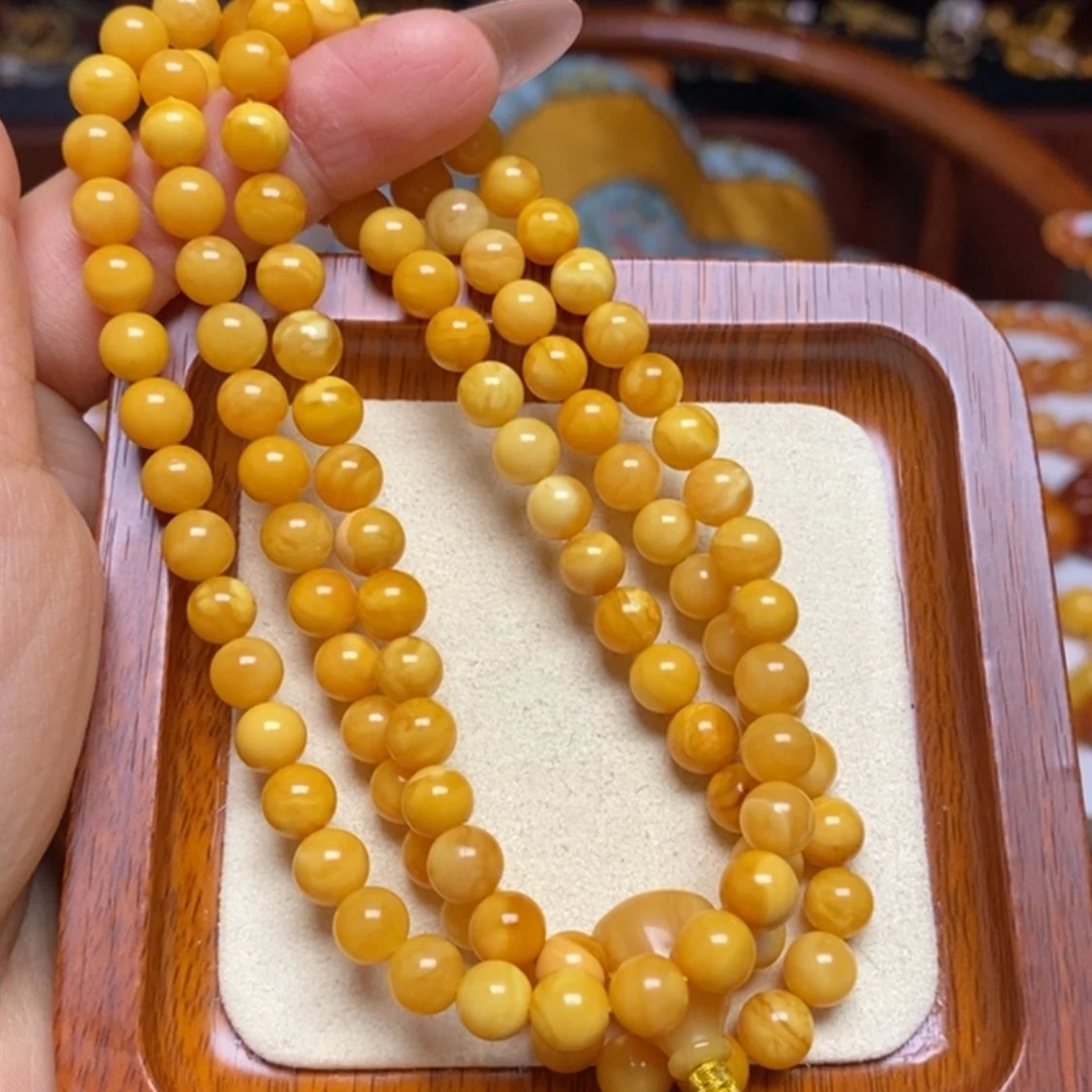 【闪购商品】蜜蜡手链未镶嵌手串