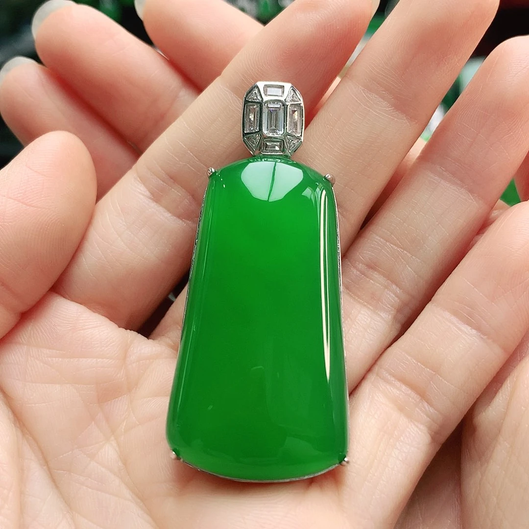 玛瑙/玉髓吊坠银S925镶嵌