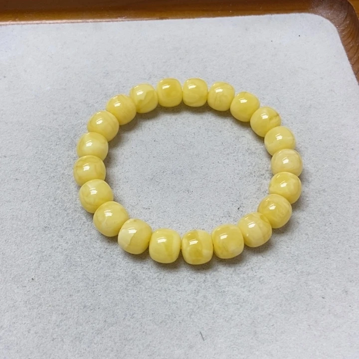 蜜蜡未镶嵌裸石手串
