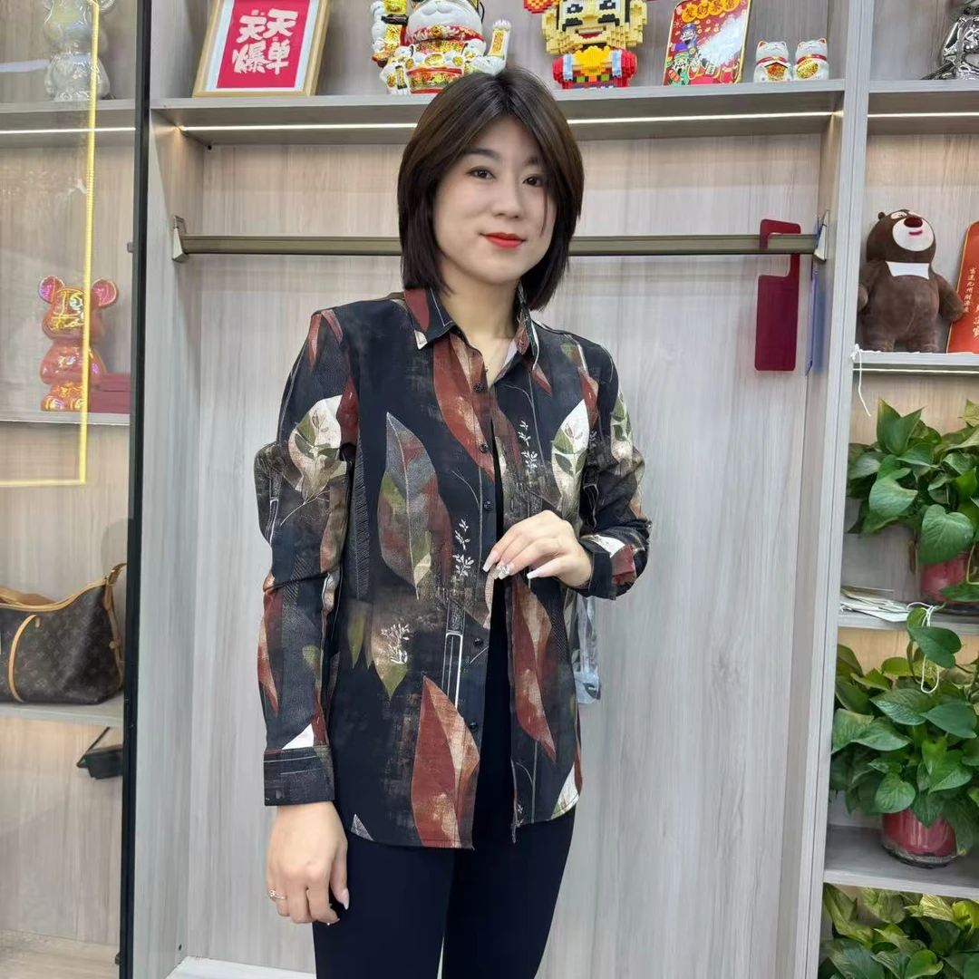 男士2025秋冬港风痞帅气质长袖修身衬衫（9980）