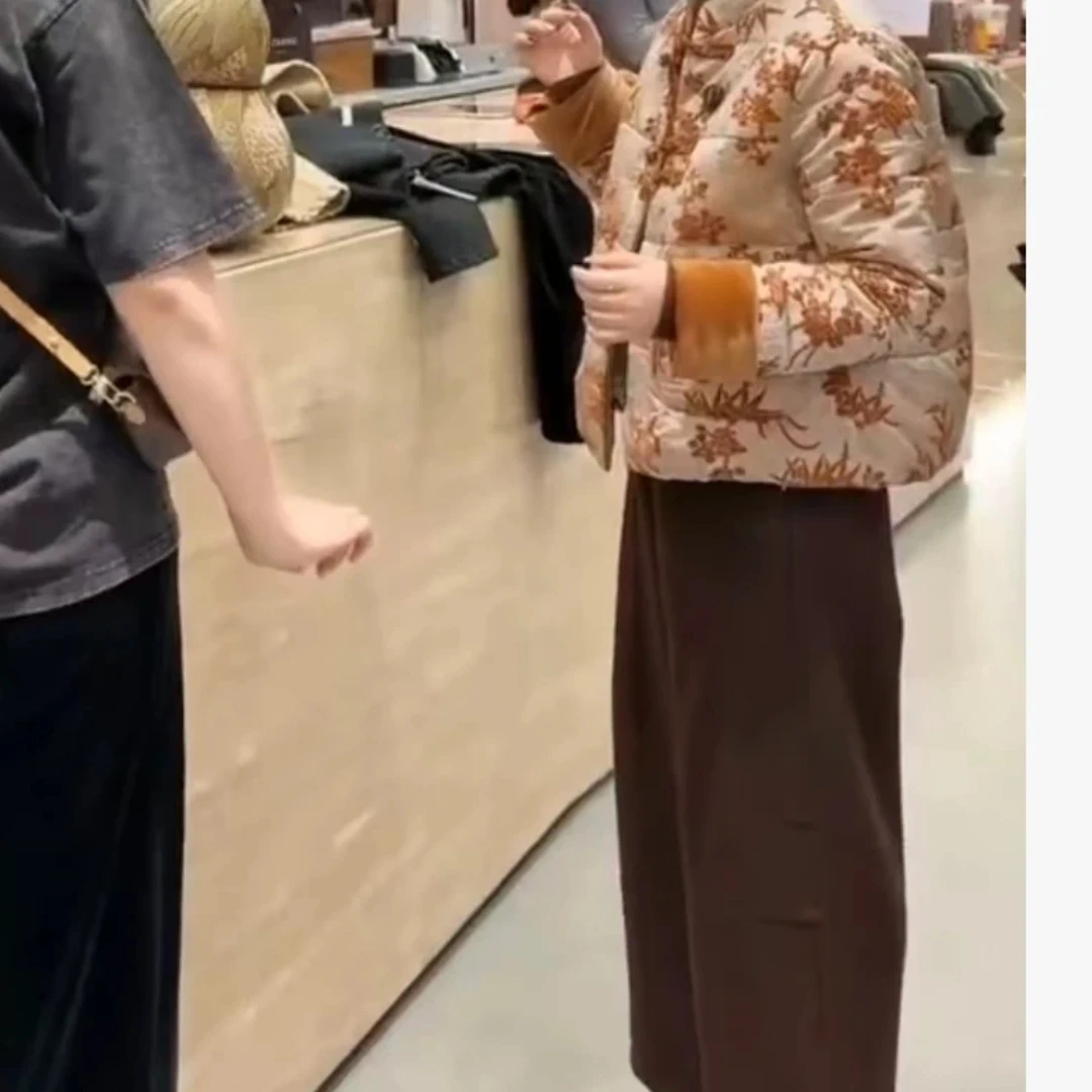 新款新中式国风时尚百搭裤子精品保暖女装外套