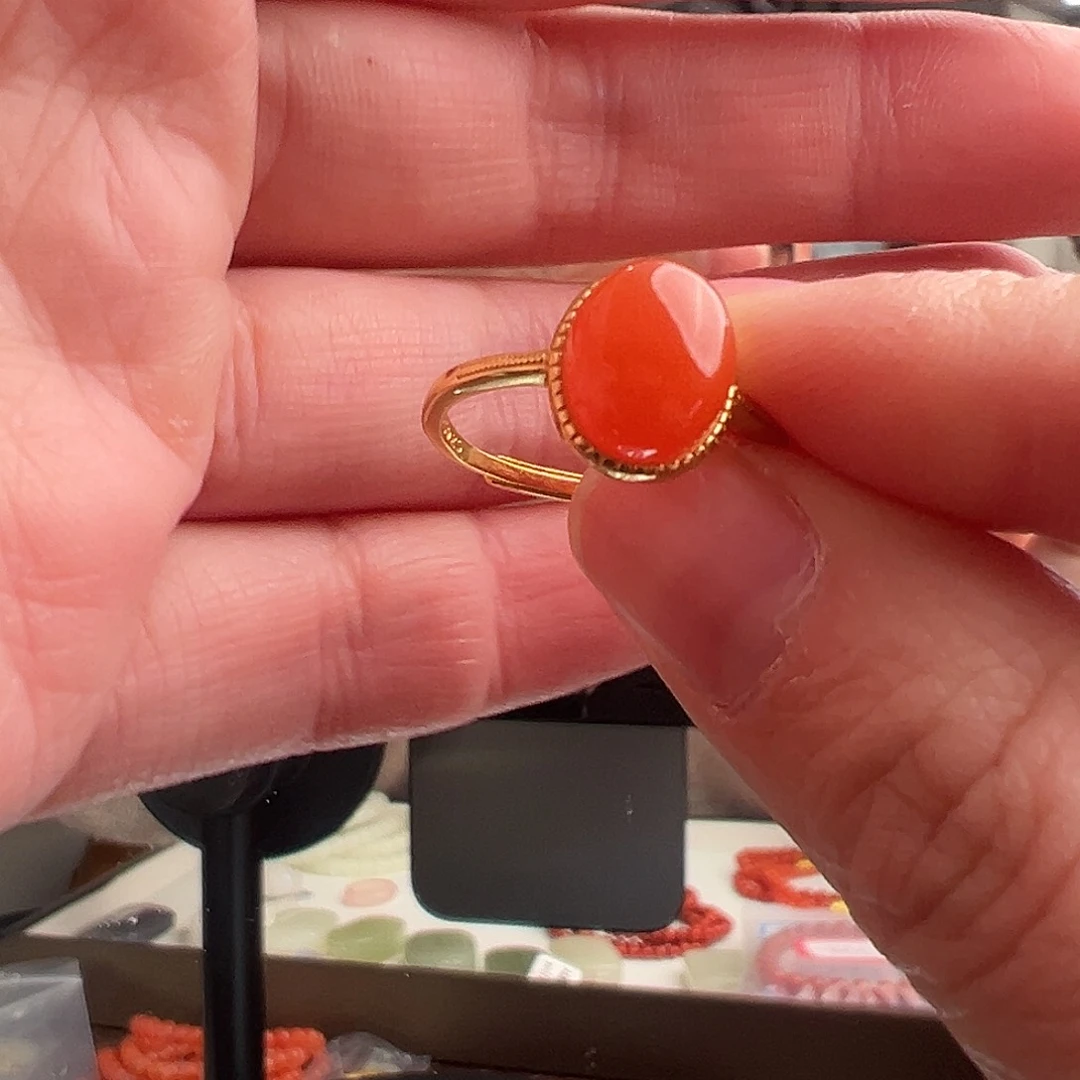 南红玛瑙戒指未镶嵌