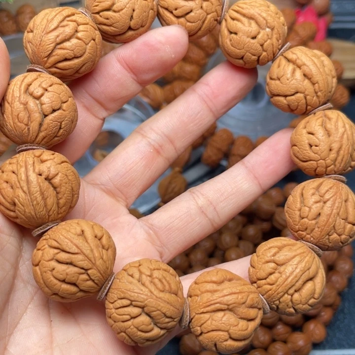 桃核手串龙纹桃核59