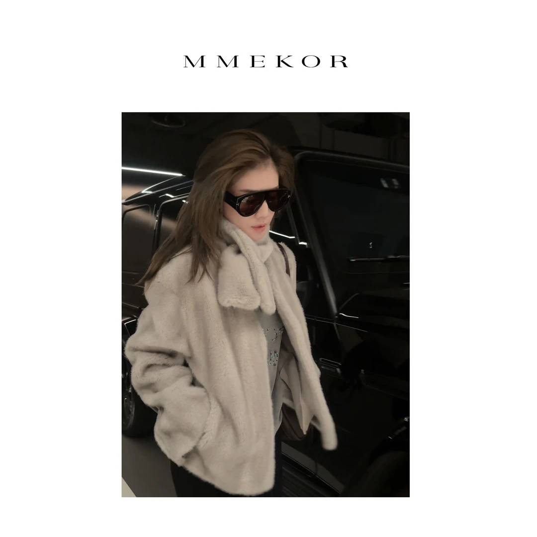 MMEKOR  “京都菲珀”外套 2025新款秋款千金玛德琳上衣 30782