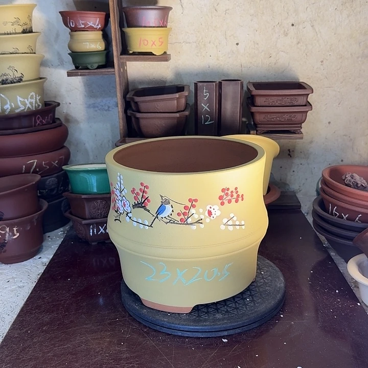 宜兴紫砂盆手工制作