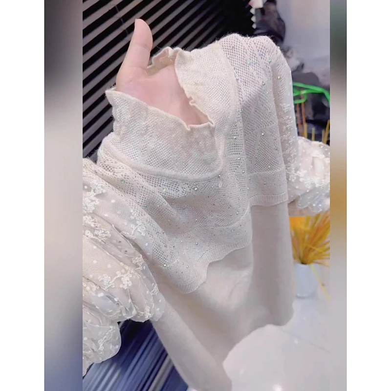 法式温柔慵懒风长袖针织衫女秋冬新款高级感洋气百搭时尚大码上衣