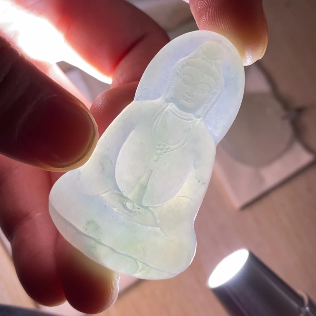 翡翠未镶嵌颈饰翡翠观音