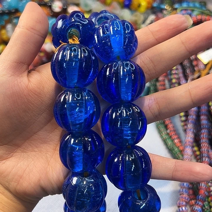 玻璃颈饰尼泊尔瓜珠一条