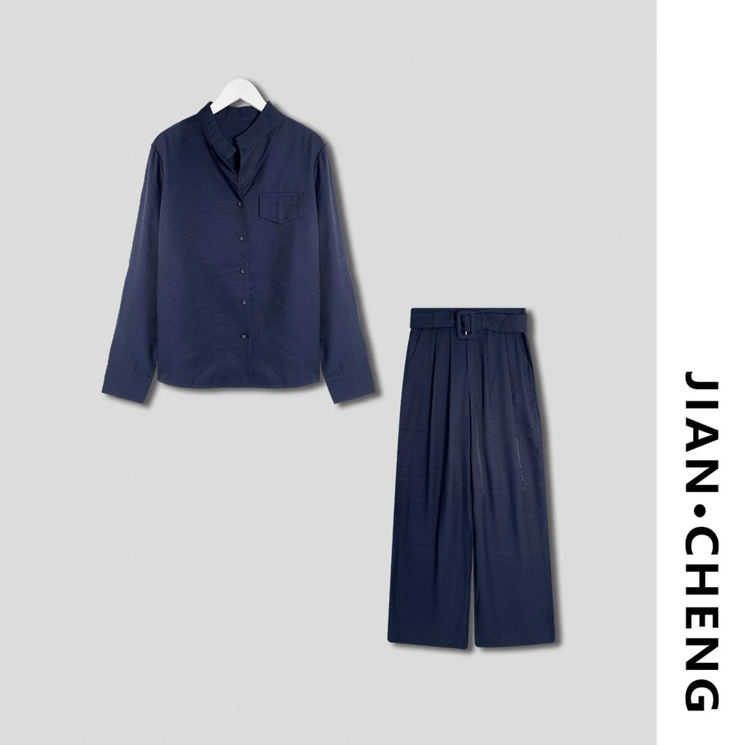 【简柽】V领通勤套装D507-2003