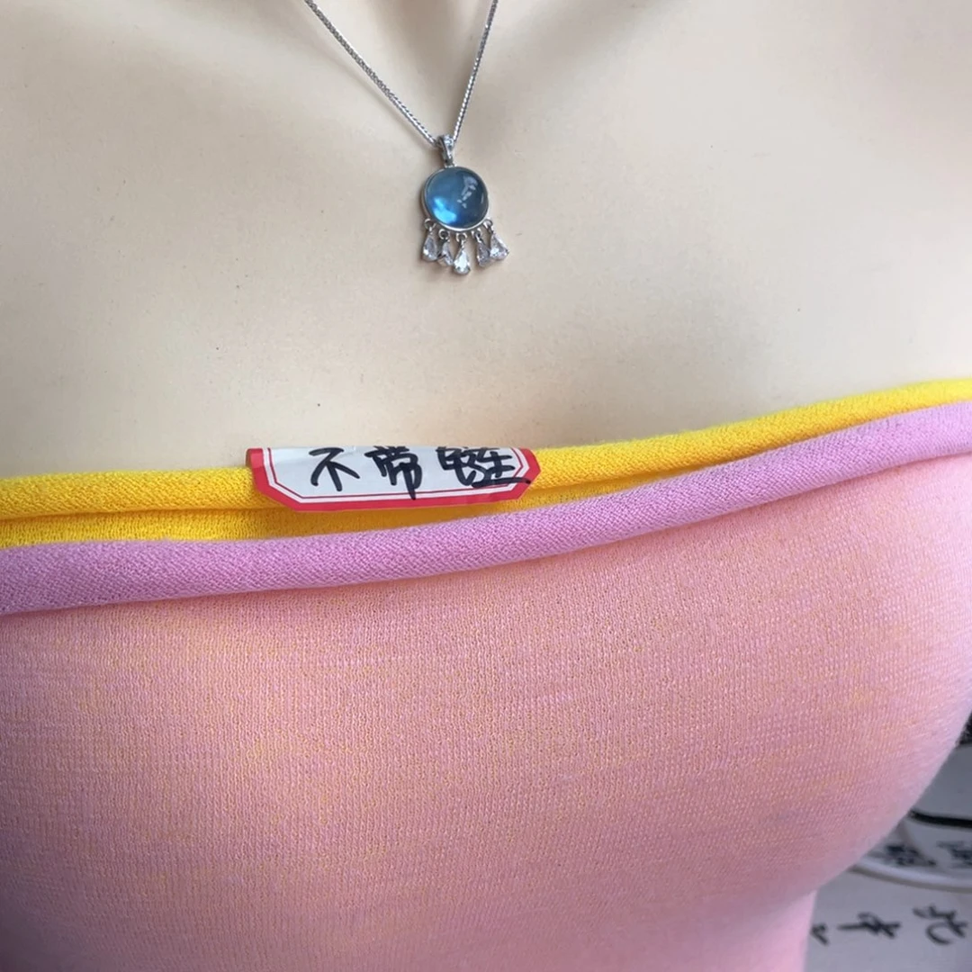 银S925镶嵌手链海蓝宝石